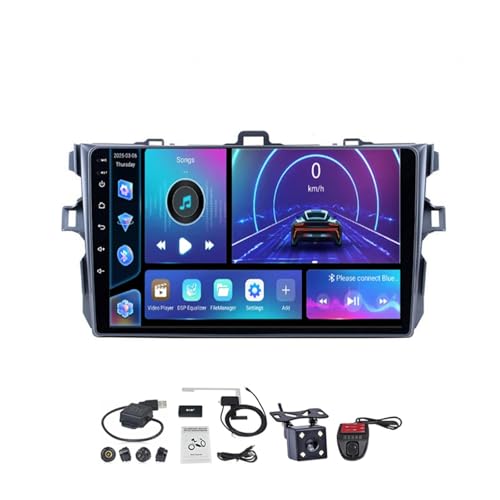 Radio para Coche Android 15 que Moderniza tu Antiguo Corolla B 2006-2013 con Pantalla de 9''