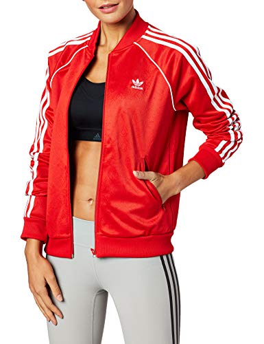 Adidas Super, Track Tops Donna, Scarlet, 38