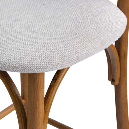 Banqueta Alta Madeira Balcao Cozinha Decorativa Anita Cor:Mel