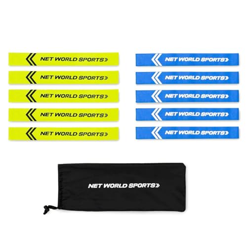 FORZA - Flag Football Belt Set |10 Waist Belts & 20 Tags | One Size Fits All (Blue)