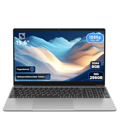 Molegar 2026 Laptop 15.6 Zoll,8GB RAM 256GB SSD,N5100 Prozessor,FHD …