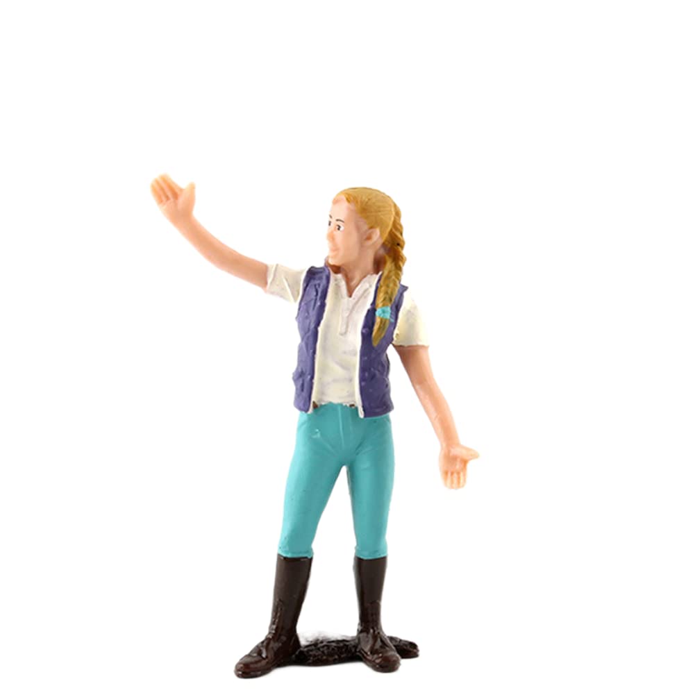 DAZZLEEX Model People Model Trains Farmer Shepherd Painted Figures Simulation Farm Standing People Sand Table Decorations farm women