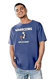 Golden State Warriors NBA Officially Licensed Life is Good T-Shirt Ringspun Basketball Jake Team Color, Large