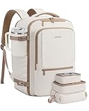 LOVEVOOK Travel Backpack for Women & Men, 60L Large Carry On Backpack Airline Approved, TSA Personal Item Weekender Bag, Laptop Backpacks with 3 Packing Cubes for Travel Essentials, Waist Belt