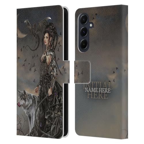 Coque en cuir Samsung A55 5G Nene Thomas : étui portefeuille haut de gamme au style féerique gothique