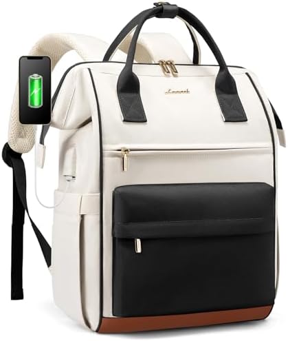 LOVEVOOK Rucksack Damen 15,6 Zoll Laptop Arbeitstasche Backpack Women Wasserdichter Handtasche Handgepäck Reiserucksack, Anti Diebstahl School Bag Modern für Business Travel Büro U