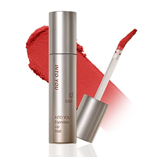 Into You Espresso Matte Velvet Lipstick Lip Mud Soft Smooth Lip Cream Lightweight Liquid Lipsticks Mousse Non-Stick Lip Gloss For Lips And Cheeks #TOP4
