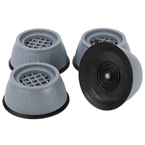 Image of Anti-Vibration Pads | Heavy-Duty Noise Cancelling Shock Absorber Feet with Suction Cups | Anti-Skid Floor Protection Rubber Support for Washing Machine, Dryers and Home Furniture (Pack of 4)