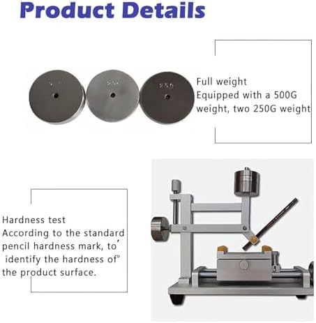 Portable Pencil Hardness Tester for Scratch Resistance, Desktop Paint Film Indenter- Ideals Abrasion Testing Tool for Professionals