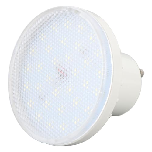 KIMISS Bombilla LED Puck GU24 de 7 W, Color Blanco Brillante, para Baño, Porche, Pasillo, Solución de Iluminación de bajo Consumo, Salida 650