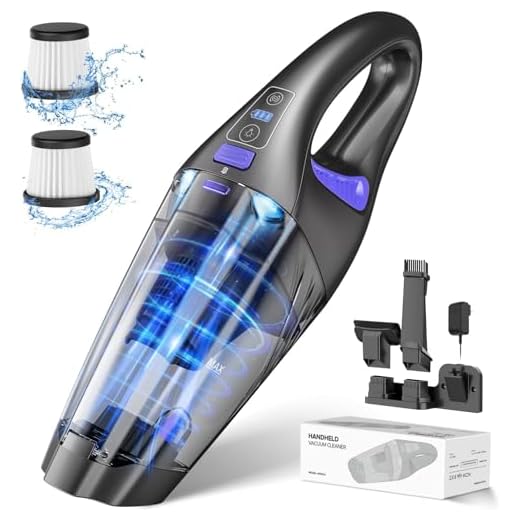 IMINSO Handheld Vacuum Cordless Upgrade 9000PA, Hand Vacuum with LED Light, Rechargeable Car Vacuum Cordless, Hand Held Vacuum Cleaner, Mini Vacuum for Car/Home, Lightweight Portable Vacuum