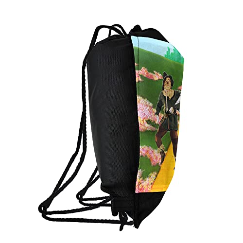 LOGOVISION The Wizard of Oz Group Shot Drawstring Backpack Sports Bag Sackpack 17" x 13", Perfect for Gym, Yoga or Practice2