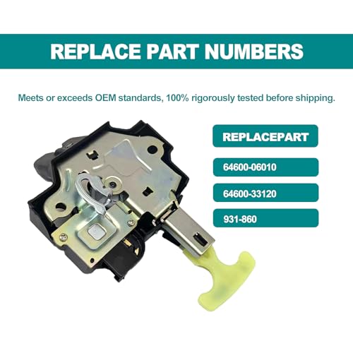 Image of Replacement Rear Trunk Latch Actuator, Compatible with Toyota Camry 2007 2008 2009 2010 2011, Fit Vehilce w /Keyless Entry Model: 64600-06010 931-860