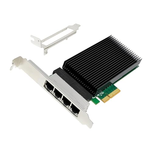 Tarjeta de red PCIe con 4 puertos de 2.5Ghz y controlador I226 para servidores y escritorios compatible con 2500BASE miniatura 6