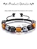 Jovivi Mens Bracelet for Men,Tiger Eye Obsidian Hematitie Bracelet Natural Stone Healing Crystal Gemstone Beaded Braided Bracelets Men‘s Jewellery Gifts for Men Boys Dad Boyfriend #5