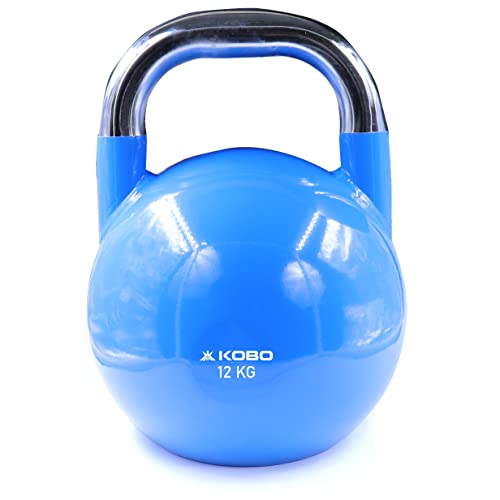 Kobo Competition Kettlebell– Professional Grade Kettlebell for Fitness, Weightlifting, Core Training – Durable and Strong Design – Color-Coded Collection (Imported)