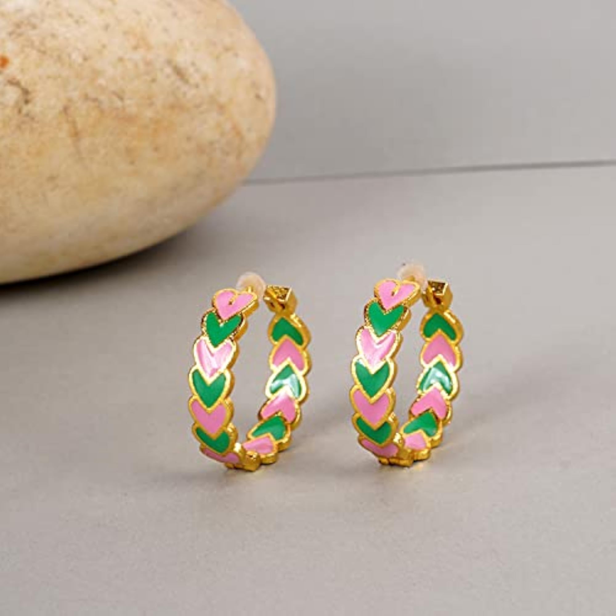 Brass Hoops Earrings
