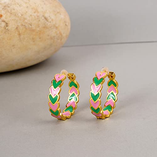 Brass Hoops Earrings