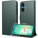 [Modèles compatibles] Uniquement compatible avec Samsung Galaxy A26 5G. Veuillez confirmer votre modèle de téléphone avant d'acheter. Le forfait comprend : étui de téléphone portable en cuir PU pour Samsung Galaxy A26 5G * 1, verre de protection blindé * 1
