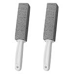 HengLiSam 2 Pack Handle Toilet Bowl Cleaner Pumice Stone Sticks, Hard Water Ring Stains Remover for Kitchen/Bath/Pool/Household Cleaning