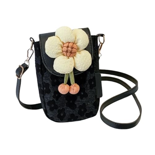 Shoulder Bag Small Casual Cute Nylon Black - Main Image