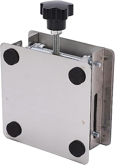 Tavolo Sollevatore Da Laboratorio - Piattaforma In Acciaio Inox, Altezza Regolabile Manuale, 100x100 Mm