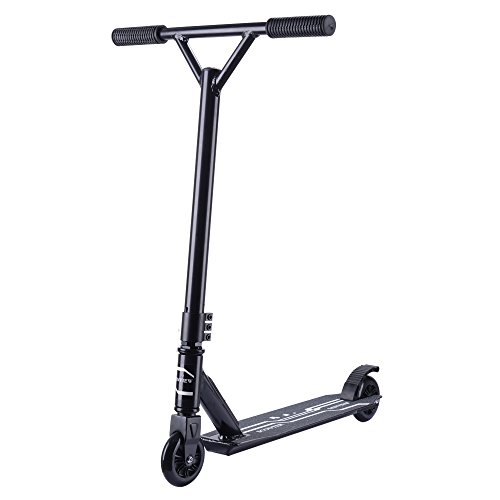 SANVIEW Freestyle Pro Stunt Scooter with Durable Frame and 100mm Wheels (Black A)