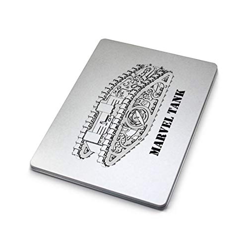 Haoun 3D Metal Puzzle for Teens and Adults, DIY Assembly Building Model Stainless Steel Model Kit Jigsaw Craft Puzzle Brain Teaser Educational Mechanical Toy, Desk Ornament - Tank