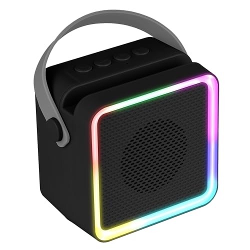 Image of ZEBRONICS County 8, Portable Bluetooth Speaker, 8 Watts, Upto 7 Hours Playback, Passive Radiator, BTv5.3 | TWS | USB | mSD, RGB LED, Call Function, Compact Design, Carry Strap (Black) | Upto 7 Hours Playback, Passive Radiator, BTv5.3 | TWS | USB | mSD, RGB LED, Call Function