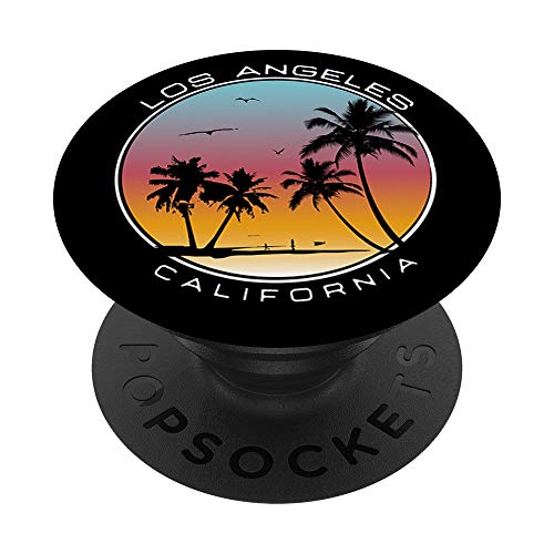 Vintage Los Angeles California Surf PopSockets PopGrip: Swappable Grip for Phones & Tablets