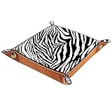 Tablett aus PU-Leder: Zur Aufbewahrung von Handy, Uhr, Schlüssel, Schmuck und Kleingeld etc.