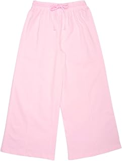 Pantaloons Junior Girls Cotton Flowy Fit Pull-On Solid Casual Pants | Elastic Waist | Ages 8–16 Years Price In India