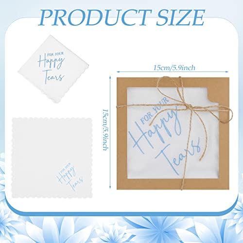 Kajaia FC0653 12 Sets Wedding Handkerchief Embroidered Handkerchief thumb #1