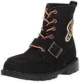 Schnürverschluss Polo Ralph Lauren Jungen RANGER HI II Mode-Stiefel, Schwarz/Gelb/Marineblau, 38 EU