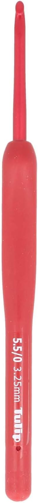 Etimo Red Crochet Hook Soft-Grip 3.25mm 1pc