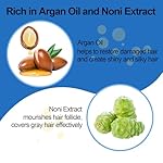 Men's Black Beard Dye, Black Hair Dye for Gray Hair Coverage, 3 in 1 Hair Dye Shampoo, Mustache & Beard Dye for Men, Quick & Easy to Use at Home, Long Lasting Beard Color for Men 200ML - Image 4