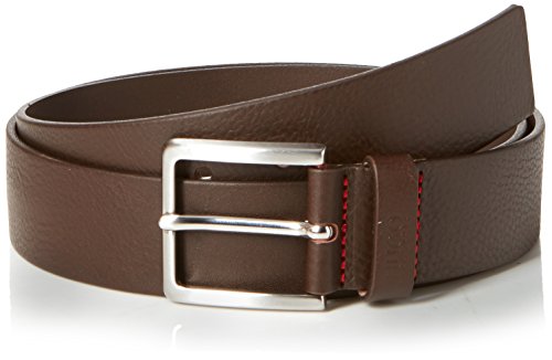 HUGO Gionios_sz40 Cinturón, Marrón (Dark Brown 202), 110 (Talla del fabricante: 95|#95|#675) para Hombre