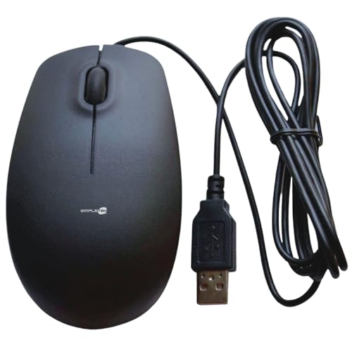 Ratón óptico USB Simpletek para mejorar la productividad en tu oficina en casa con Windows o Mac