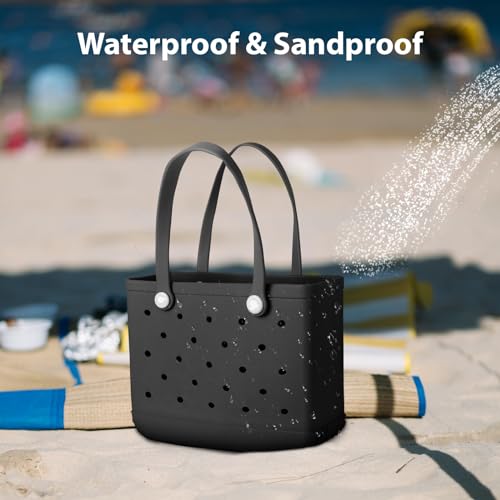 Medium Rubber Beach Bag for Men & Women, Large Capacity Rubber Travel Tote Bag for the Beach Boat Pool3