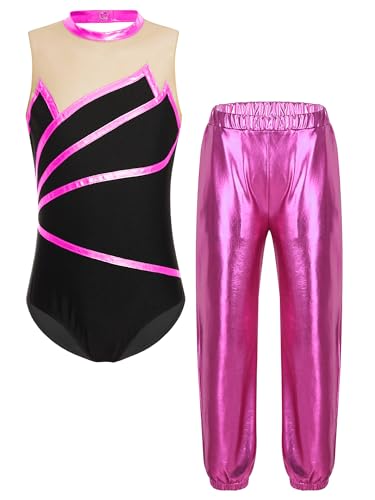 Pantalon et maillot de gymnastique fille tenue sans frottement