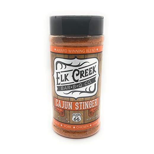Elk Creek Bar-B-Q Co. BBQ Rub Cajun Stinger By, Elk Creek Bar-B-Q Co. | Cajun Rub | Grilled Chicken | Rotisserie Style | Smoked | Shrimp boils, Crayfish, Fish Fry's, Cajun Hot Wings, | Real Bayou Flavors | Cajun Seasoning & Spice Dry Rub | 12 Oz Shaker Bottle.