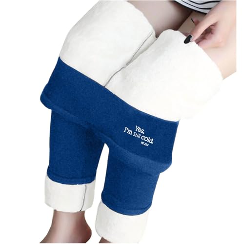 Legging de sport pour femme taille haute isolant avec intérieur polaire