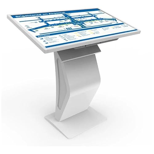 32 Inch Touch Screen Kiosk, 10pt PCAP Touch Screen Digital Signage, Plug&Play K-Style Indoor Digital Signage, Interactive LCD Display Signage, CMS/U-Disk Publish Content, Split Screen, Android 11