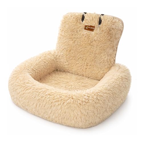 Pelsbarn Soft Comfortable Dog Protecting Car Bed 2.0 Small (Beige)
