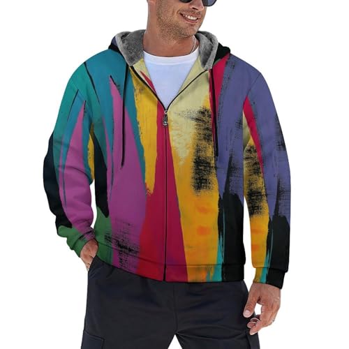 Sweat-shirt de travail à cap chaud en polaire épaisse zippée du S au 5XL