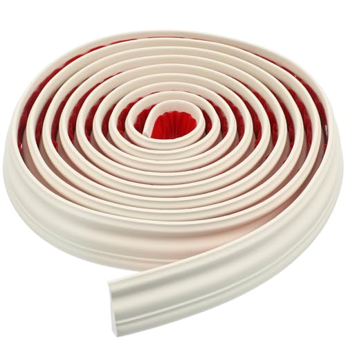 Hemobllo Self Adhesive Flexible Wall Molding Trim,Peel and Stick Chair Rail Molding DIY Wall Decor Strip for Home Decoration & Wall Protection