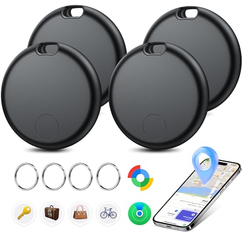 Air Tracker Tags-4 Pack Seektags [2026 Dual-System] for Apple &