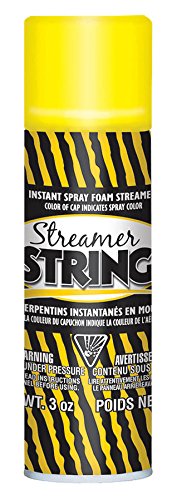 Corde pour serpentin 85 g jaune, ruban festif pour carnaval