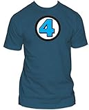 Marvel Comics The Fantastic Four 4 Logo Ink T-shirt (L)