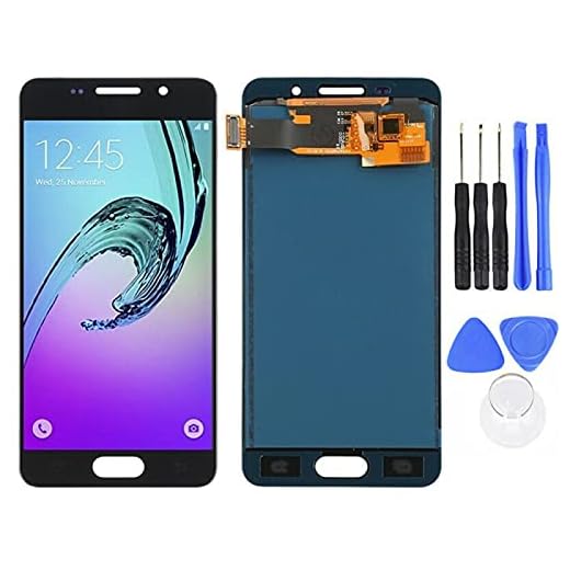 Auleset Ersättning LCD pekskärm digitalizer för Samsung Galaxy A3 2016 A310 SM-A310F – svart